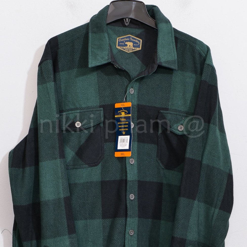 NWT Men’s Super Plush Shirt Jacket Freedom Foundry - Picture 3 of 6